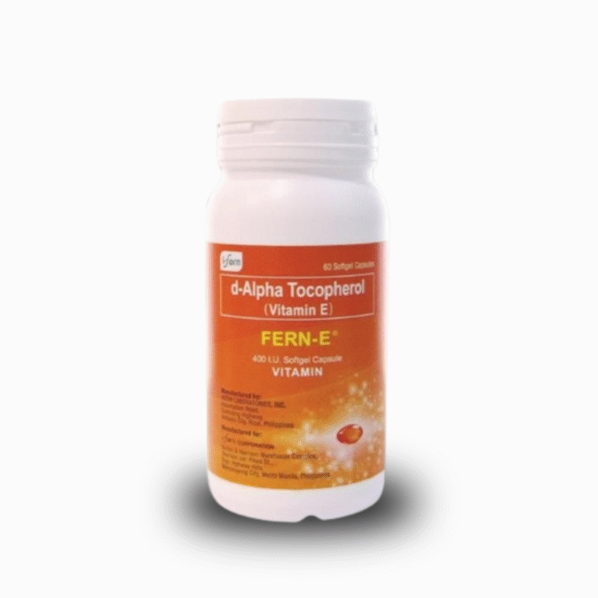 FERN-E (d-Alpha Tocopherol Vit. E) 60 Softgels